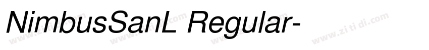 NimbusSanL Regular字体转换
